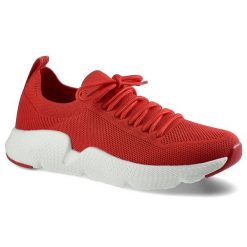 Czerwone Sneakersy Big Star Damskie Sportowe Buty. Czerwone obuwie sportowe damskie BIG STAR, na wiosnę, bez wzorów, bez zapięcia, do biegania. Za 159.00 zł.