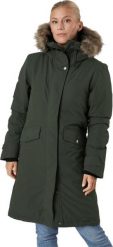Didriksons žieminė parka moterims ERIKA, tamsiai žalia. Parki damskie Didriksons, bez wzorów, bez kaptura. Za 849.89 zł.