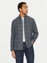 Tommy Hilfiger Koszula Gingham MW0MW37573 Granatowy Regular Fit. Niebieskie koszule męskie Tommy Hilfiger, m, bez wzorów, z bawełny, bez kołnierzyka, bez ramiączek. Za 339.99 zł.