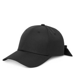 Czapka z daszkiem HUGO. Czarne czapki damskie Hugo, bez wzorów. Za 149.99 zł.
