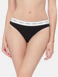 Guess Figi klasyczne O4BE13 KBBU1 Czarny. Czarne majtki damskie Guess, z syntetyku. Za 79.99 zł.