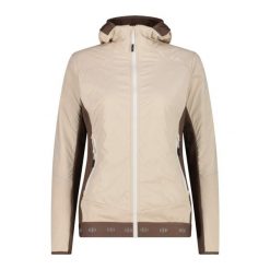 Kurtka softshell damska CMP Solira Jacket Hybrid. Brązowe kurtki sportowe damskie CMP, s, bez wzorów, z elastanu, bez ramiączek, bez kaptura, trekkingowe. Za 434.49 zł.