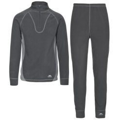 Trespass Thriller - B Warstwa bazowa unisex M/polar Cement X. Szare bluzy sportowe męskie Trespass, m, bez wzorów, z polaru, bez kaptura, do jazdy konnej. Za 282.99 zł.