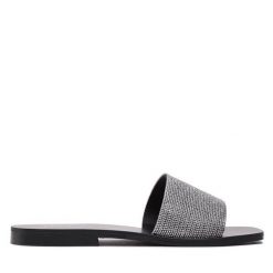 Klapki Liu Jo. Szare klapki damskie Liu Jo, bez wzorów, bez obcasa, bez zapięcia. Za 379.99 zł.