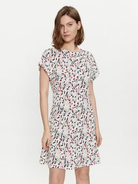 Tommy Hilfiger Sukienka codzienna WW0WW42441 Kolorowy Regular Fit. Sukienki damskie Tommy Hilfiger, na co dzień, bez wzorów, z wiskozy, bez kołnierzyka, bez ramiączek, proste. Za 419.99 zł.