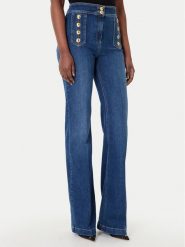 Elisabetta Franchi Jeansy PJ-19D-61E2 Niebieski Regular Fit. Niebieskie jeansy damskie Elisabetta Franchi, bez wzorów, z bawełny. Za 1,999.00 zł.