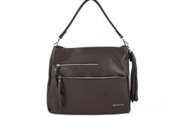 Shopperka skórzana BARBERINI'S 972-11 c. brązowa. Brązowe shopperki damskie Barberinis, bez wzorów, ze skóry, duże, bez dodatków. Za 349.99 zł.