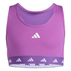 Biustonosz TECHFIT PrimeLift React. Białe koszulki sportowe damskie Adidas, m, bez wzorów, z materiału, bez ramiączek, na jogę i pilates, techfit (adidas). Za 109.00 zł.