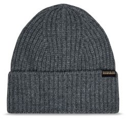 Czapka Napapijri. Szare czapki męskie Napapijri, na zimę, bez wzorów. Za 179.99 zł.