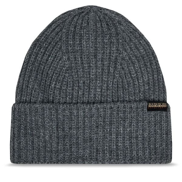 Czapka Napapijri. Szare czapki męskie Napapijri, na zimę, bez wzorów. Za 179.99 zł.