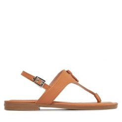 Sandały Liu Jo. Brązowe sandały damskie Liu Jo, bez wzorów, bez obcasa, na płaskiej podeszwie, bez zapięcia. Za 489.99 zł.