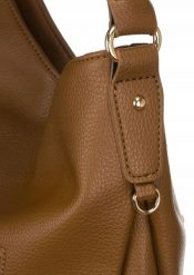Duża shopperka David Jones CM6763 brązowa. Brązowe shopperki damskie David Jones, bez wzorów, ze skóry ekologicznej, duże, bez dodatków. Za 185.99 zł.