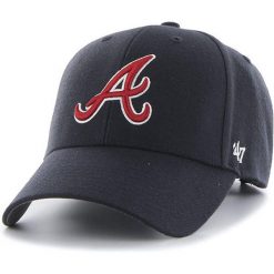 Czapka baseballowa MLB Atlanta Braves '47 MVP 47 Brand. Niebieskie czapki damskie 47 Brand, bez wzorów. Za 157.00 zł.