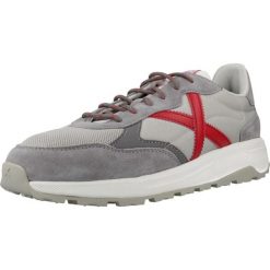 Buty MUNICH BABEL 15 Szary. Szare buty zimowe męskie munich, bez wzorów, ze skóry, bez obcasa, bez zapięcia. Za 385.99 zł.