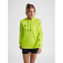 Bluza do piłki ręcznej damska Hummel Core XK z kapturem. Zielone bluzy damskie Hummel, xl, bez wzorów, sportowe, bez ramiączek, z kapturem. Za 191.00 zł.