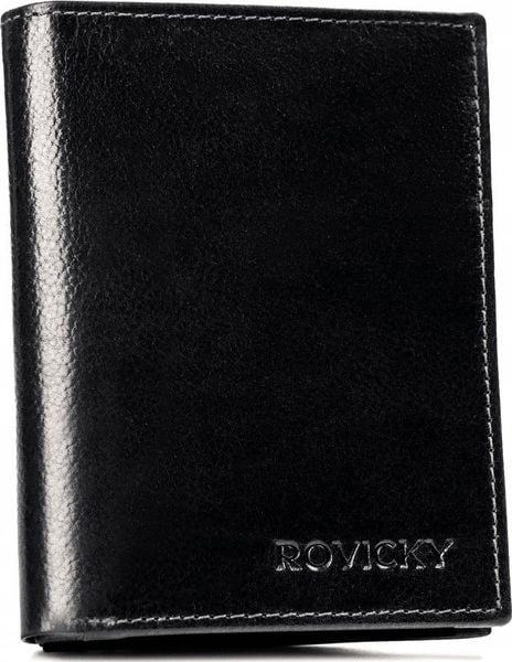 Rovicky Duży portfel męski ze skóry naturalnej bez zapięcia - Rovicky NoSize. Portfele męskie ROVICKY, bez wzorów, ze skóry. Za 110.88 zł.