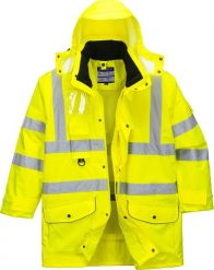 Kurtka męska Portwest S427 - Kurtka ostrzegawcza ocieplana 7w1 3XL. Kurtki męskie Portwest, m, bez wzorów, bez kaptura. Za 464.05 zł.