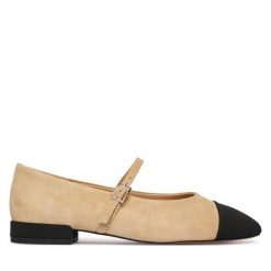 Baleriny Aldo. Brązowe balerinki damskie Aldo, bez wzorów, bez obcasa, bez zapięcia. Za 419.99 zł.