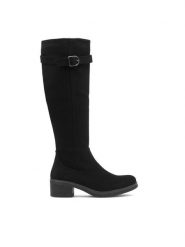 Clara Barson Kozaki FREYDIS WS61830-12 Czarny. Czarne kozaki damskie Clara Barson, bez wzorów, z syntetyku, bez obcasa, na słupku, bez zapięcia. Za 179.99 zł.