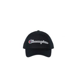 Czapka z daszkiem bejsbolówka damska. Czarne czapki damskie Champion, bez wzorów, z bawełny, sportowe. Za 93.00 zł.