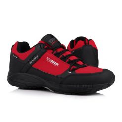 Buty męskie trekkingowo górskie DK PREDATOR LOW RED. Czarne trekkingi męskie DK, z materiału, przed kolano, bez zapięcia. Za 159.00 zł.