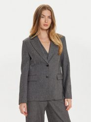 Imperial Marynarka JAO6IEI Szary Regular Fit. Szare marynarki i żakiety damskie Imperial, bez wzorów, z syntetyku, bez kołnierzyka, bez ramiączek. Za 469.99 zł.