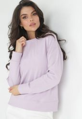 Fioletowa Bluza Dzianinowa Wsuwana ze Ściągaczem Avaeh. Fioletowe bluzy damskie Born2be, s, bez wzorów, z dzianiny, casualowe, bez ramiączek, bez kaptura. Za 24.99 zł.
