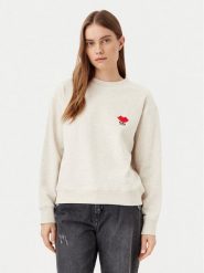 JDY Bluza Boogie 15320335 Beżowy Loose Fit. Brązowe bluzy damskie JDY, m, bez wzorów, z bawełny, bez ramiączek, bez kaptura. Za 69.99 zł.