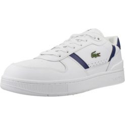 Tenisówki Lacoste Model T-clip Set Kolor Biały. Białe trampki męskie Lacoste, bez wzorów, z materiału, bez zapięcia. Za 475.40 zł.