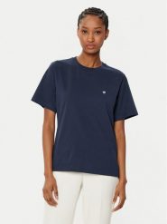 Weekend Max Mara T-Shirt Satrapo 2515971031 Granatowy Regular Fit. Niebieskie t-shirty damskie Weekend Max Mara, l, bez wzorów, z bawełny, bez kołnierzyka, bez ramiączek. Za 239.99 zł.