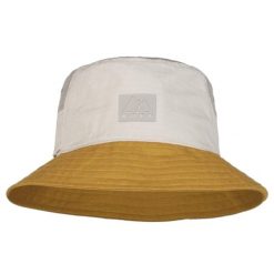 Czapka dla dorosłych Buff Sun Bucket Hat. Żółte czapki damskie Buff, na lato, bez wzorów, z bawełny, sportowe. Za 149.90 zł.