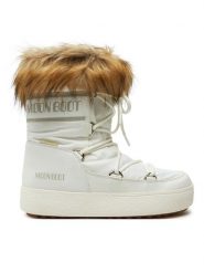 Moon Boot Śniegowce Ltrack Monaco Low Wp 80D2450060 Biały. Białe śniegowce damskie Moon Boot, ze skóry, bez zapięcia. Za 999.99 zł.