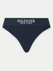 Tommy Hilfiger Stringi UW0UW05219 Granatowy. Niebieskie majtki damskie Tommy Hilfiger, z bawełny. Za 89.99 zł.