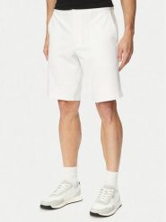 BOSS Szorty materiałowe 50511436 Biały Regular Fit. Białe szorty męskie Boss, bez wzorów, z materiału. Za 599.99 zł.