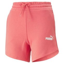 Krótkie spodenki damskie Puma ESS 5''. Czerwone obuwie sportowe damskie Puma, bez wzorów, bez zapięcia, na fitness i siłownię. Za 102.99 zł.
