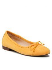 Jenny Fairy Baleriny WS2055-08 Żółty. Żółte balerinki damskie Jenny Fairy, bez wzorów, z materiału, bez obcasa, bez zapięcia. Za 69.99 zł.