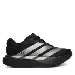 Buty do biegania adidas. Czarne obuwie sportowe damskie Adidas, bez wzorów, bez zapięcia, do biegania. Za 439.99 zł.