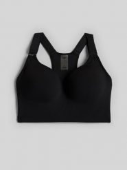 4F Biustonosz treningowy z wysokim wsparciem damski - czarny S. Czarne bielizna sportowa damska 4F, s, bez wzorów. Za 179.99 zł.