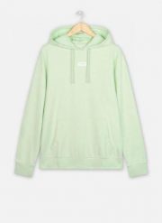 WRANGLER LOGO HOODIE MĘSKA BLUZA GREEN SPRAY W6C4HLXHR 112130707. Zielone bluzy męskie Wrangler, m, bez wzorów, bez kaptura. Za 149.99 zł.