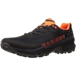 Buty trekkingowe męskie Mammut Sertig II Low GTX. Czarne buty zimowe męskie Mammut, bez wzorów, bez obcasa, bez zapięcia. Za 579.99 zł.