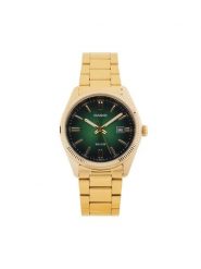 Casio Zegarek MTP-1302PGC-3AVEF Zielony. Zielone, analogowe zegarki męskie Casio, bez wzorów. Za 369.99 zł.
