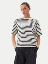Weekend Max Mara T-Shirt 2515941042650 Granatowy Regular Fit. Niebieskie t-shirty damskie Weekend Max Mara, xs, bez wzorów, z bawełny, bez kołnierzyka, bez ramiączek. Za 249.99 zł.