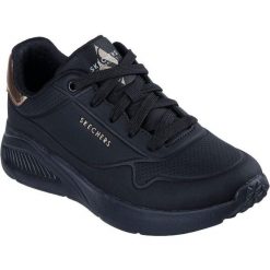 Buty sportowe damskie Skechers Uno Lite Shimmer Along. Czarne obuwie sportowe damskie Skechers, bez wzorów, z syntetyku, bez zapięcia, na fitness i siłownię. Za 490.00 zł.