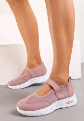 Różowe Tenisówki Półbuty z Siateczką i Elastyczną Gumką Volema. Czerwone trampki i tenisówki damskie Born2be, bez wzorów, bez zapięcia. Za 74.99 zł.