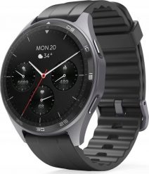 Smartwatch Hama Hama 7010 3,63 cm (1.43") AMOLED Cyfrowy Ekran dotykowy Czarny. Czarne, cyfrowe zegarki smartwatch Hama, bez wzorów. Za 239.00 zł.