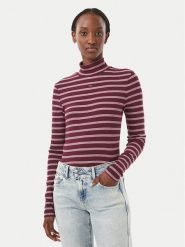 Tommy Jeans Bluzka Essential DW0DW19830 Fioletowy Slim Fit. Fioletowe bluzki damskie Tommy Jeans, xs, bez wzorów, z bawełny, bez kołnierzyka, bez ramiączek. Za 209.99 zł.
