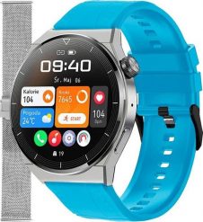 Smartwatch Enter SAT.111.237.1411-SET Niebieski. Niebieskie zegarki smartwatch Enter, bez wzorów. Za 299.00 zł.