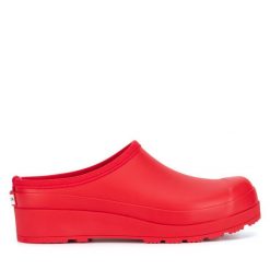 Kalosze Hunter. Czerwone kalosze damskie Hunter, bez wzorów, bez zapięcia. Za 249.99 zł.