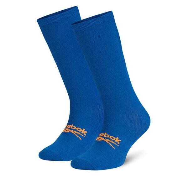 Skarpety długie Reebok. Niebieskie skarpety męskie Reebok, bez wzorów. Za 39.99 zł.
