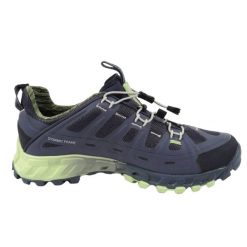 Damskie Buty Turystyczne GORETEX Mid Cut. Niebieskie obuwie trekkingowe damskie Aku, z gore-texu, bez zapięcia. Za 540.99 zł.